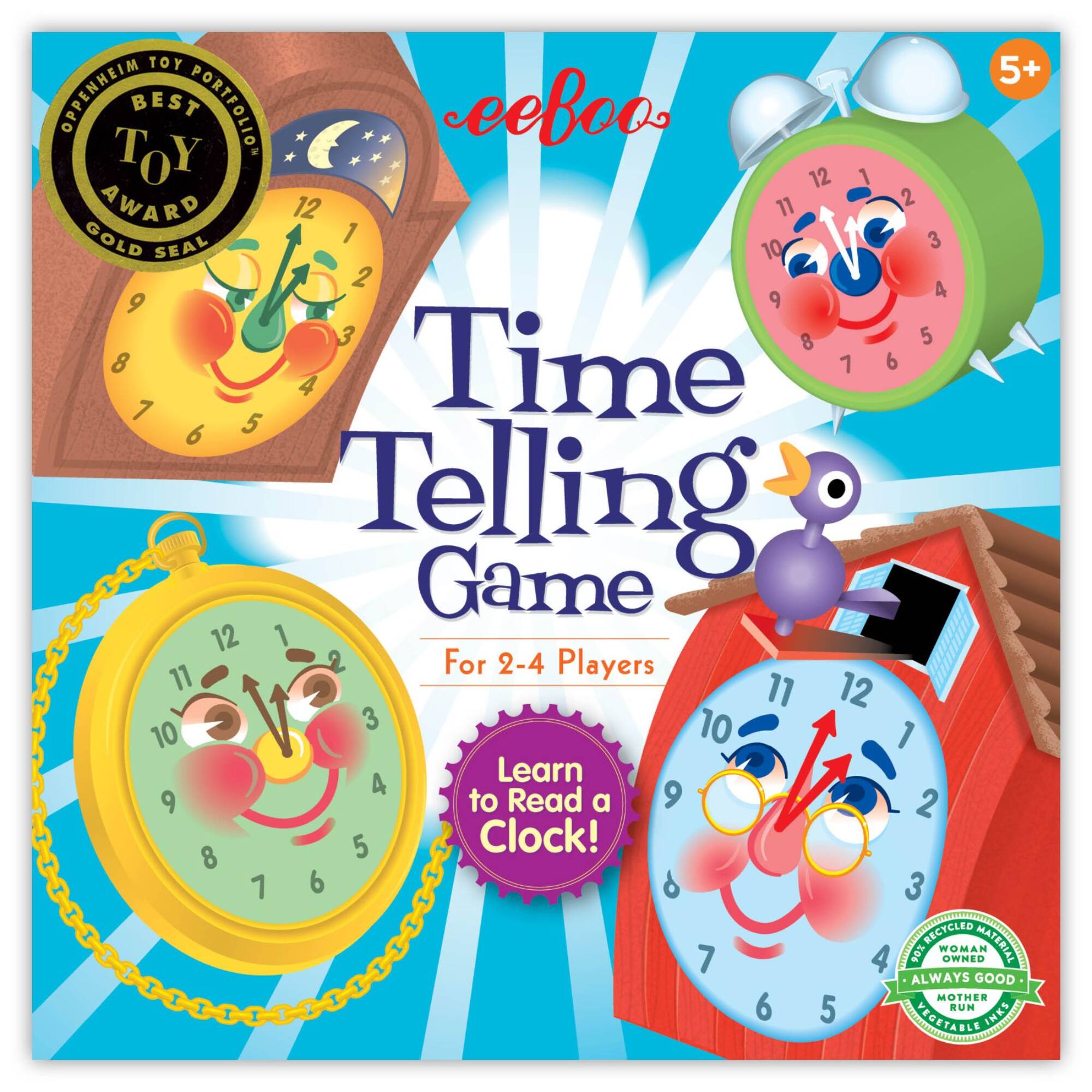 eeBoo Time Telling Game